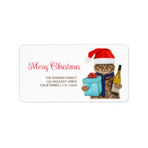 Roligt Julfoto Modern Minimal Returadress