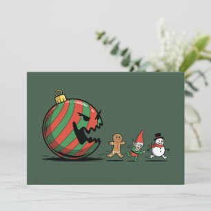 Roligt julgodis Tomte julfest Julkort