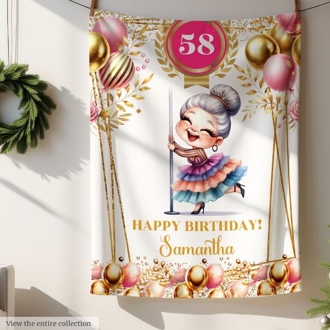 Roligt julhandduk presentidé för pensionerade morm fleecefilt (Funny Grandma Blanket Retirement Gift Idea)