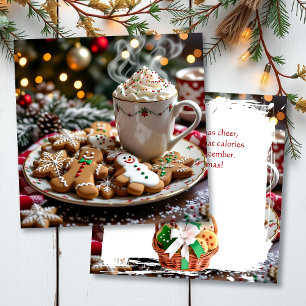 Roligt julhumor Kaffe och kakor Kort