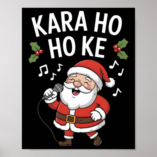 Roligt julkaraoke familjefest  poster (Framsidan)