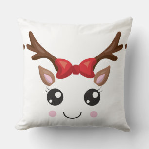 Roligt julklapp Pillow/Brown Rand Kudde