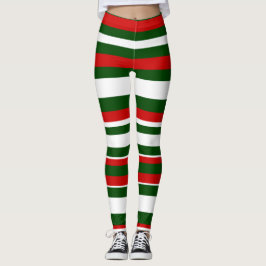 Roligt julkort Deka Hallarna Besättning Röd Grön R Leggings