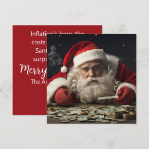 Roligt julkort med inflationsrim