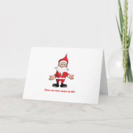 Roligt julkort med Santa-animation Helgkort