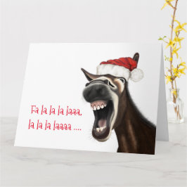 Roligt julkort, singel Donkey Kort