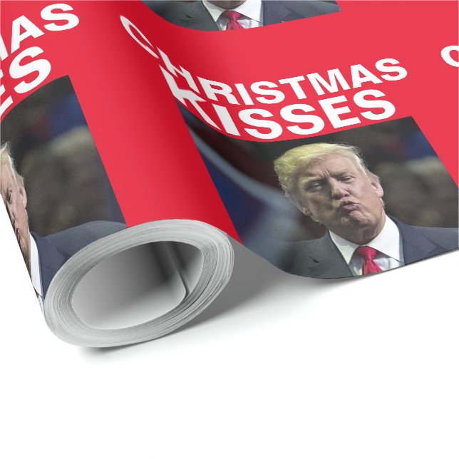 ROLIGT JULKYSS AV DONALD TRUMP PRESENTPAPPER (Rulle Hörn)
