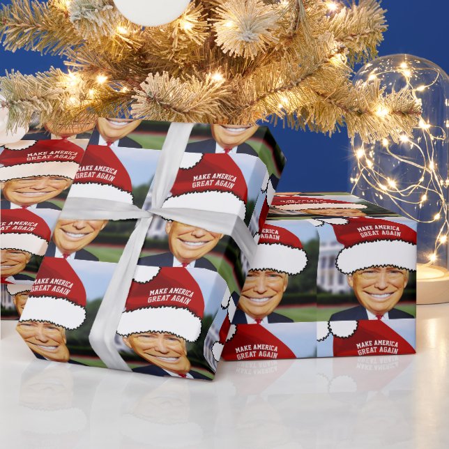 ROLIGT JULPAPPER MED DONALD TRUMP (Helgdagar)