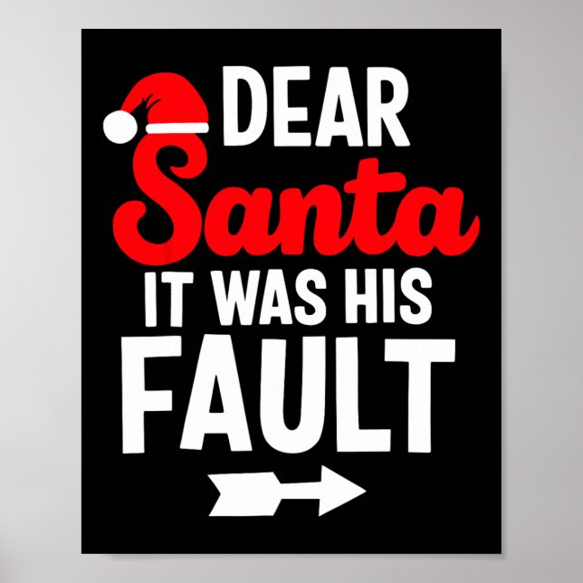 Roligt julpar Kära Tomte Det var hans fel Poster (Framsidan)