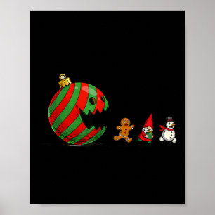 Roligt julpepparkakstomte jul Gott X Poster