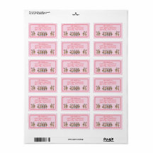 Roligt julrenar Retur Adressetikett