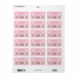 Roligt julrenar Retur Adressetikett