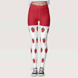 Roligt Julrött Bryn Mawr Lantern White Leggings
