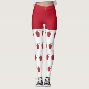 Roligt Julrött Bryn Mawr Lantern White Leggings