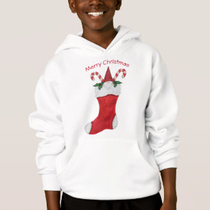 Roligt jultomte i Red Stocking Polkagrisars T Shirt
