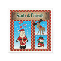 Roligt jultomten och vänner