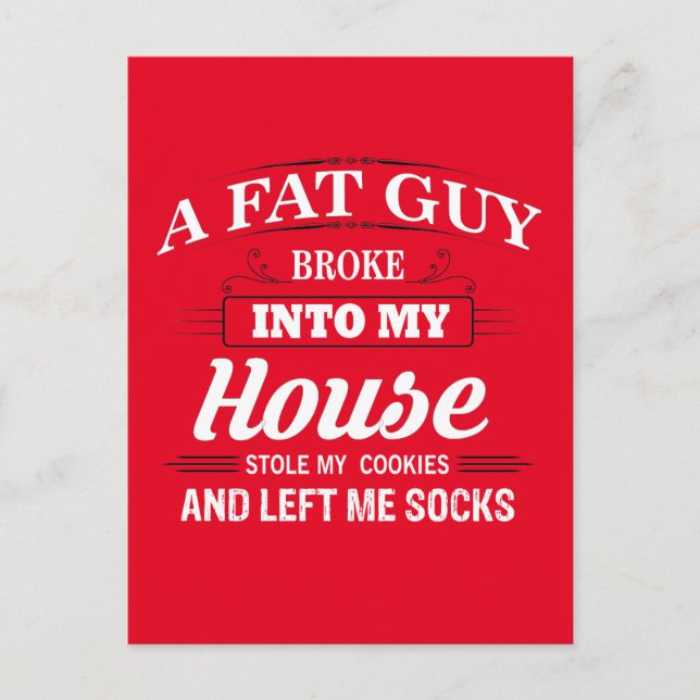 Roligt jultomtenjulordstäv helg vykort (Framsida)