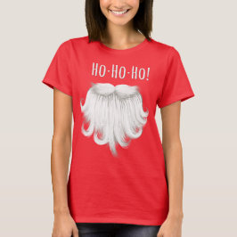 Roligt jultomtenvitskägg som skrattar "Ho ho ho ", T Shirt