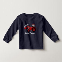 Roligt ’Junior Farmer’ och ’Namn’ Red Loader Tract T Shirt