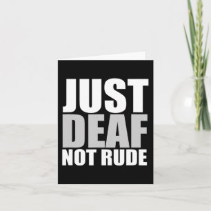 Roligt Just Döv Rude inte ASL Dövets medvetandehöj Kort