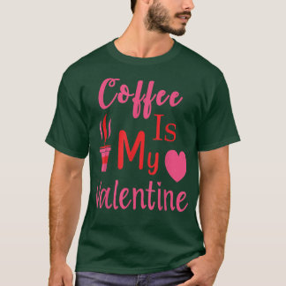 Roligt kaffe är min valentine singel på Alla hjärt T Shirt