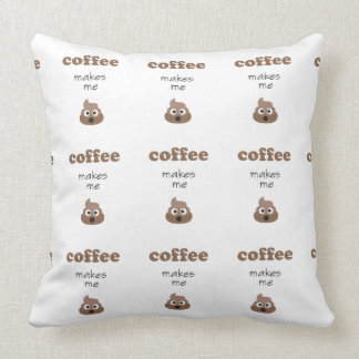 Roligt kaffe gör mig poopemoji att formulera kudde