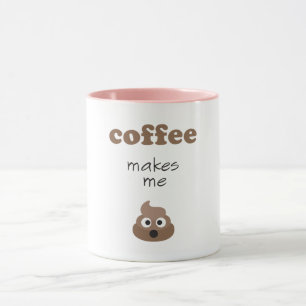 Roligt kaffe gör mig poopemoji att formulera mugg