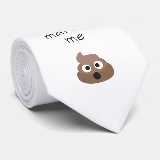 Roligt kaffe gör mig poopemoji att formulera slips (Rullad)