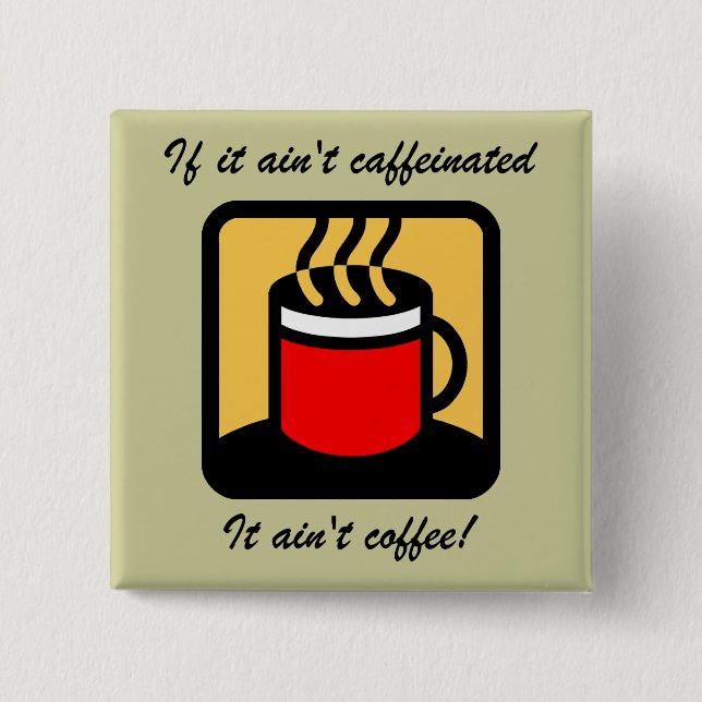 Roligt kaffe knapp (Framsida)
