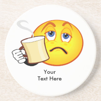 Roligt kaffe som din text här underlägg sandsten