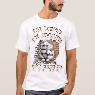 roligt kaffe som säger kattskjortor t shirt