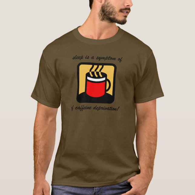 Roligt kaffe t-shirt (Framsida)
