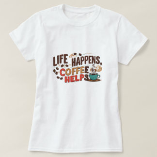 Roligt kaffe t-shirt