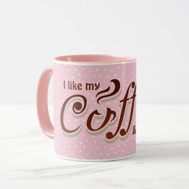 roligt kaffeoffert på polka dots mugg (Framsida vänster)