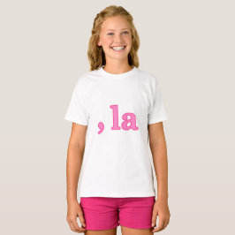 Roligt Kamala Harris Rosa Comma La T-Shirt