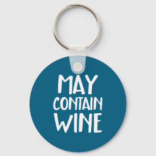 Roligt Kan Innehålla Vin Nyckelring