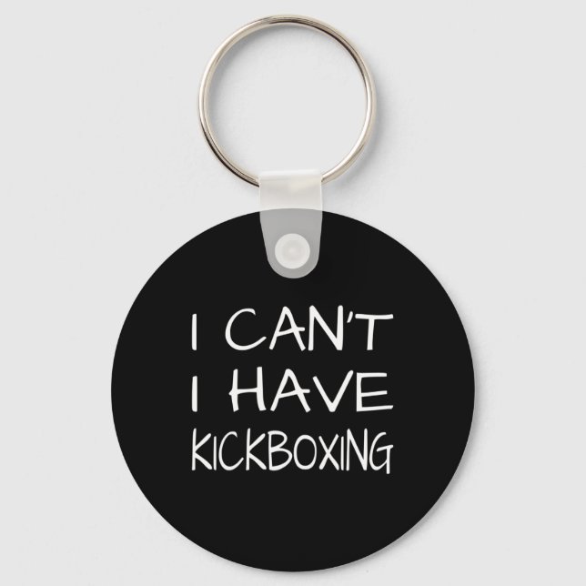 Roligt - Kan jag inte få kickboxning  Nyckelring (Framsida)