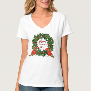 Roligt Kanadensisk jul Eh T Shirt