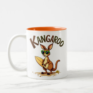 Roligt Kangaroo Två-Tonad Mugg