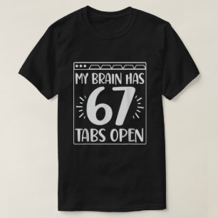 Roligt Kaotiskt Hjärn Citat Dum Förvirring Humor T Shirt