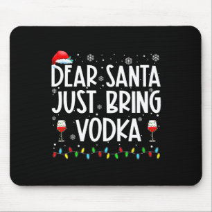 Roligt Kära Santa, ta med Vodka-julpajamas Musmatta