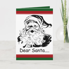 Roligt Kära Tomte....brev från vuxen Helgkort