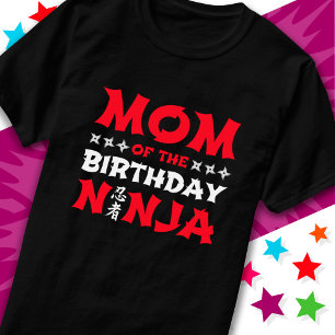 Roligt Karate Party Kids Mamma vid födelsedagen Ni T Shirt