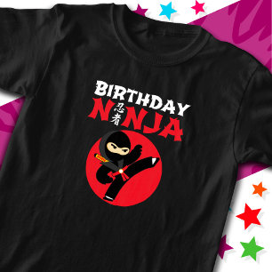 Roligt Karate Party Kids Martial Arts Birthday Nin T Shirt