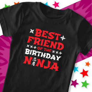 Roligt Karate Party, Ninjas bästa vän på födelseda T Shirt