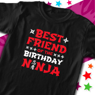 Roligt Karate Party, Ninjas bästa vän på födelseda T Shirt