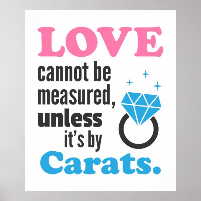 Roligt, Kärlek kan inte mätas, Diamantring Poster (Framsidan)