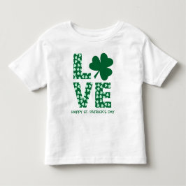  Roligt kärleks Shamrock Barn St. Patrick's Day    T Shirt