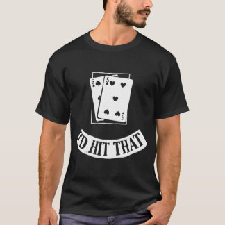 Roligt kasino Las för vågspel för Blackjack för T Shirt