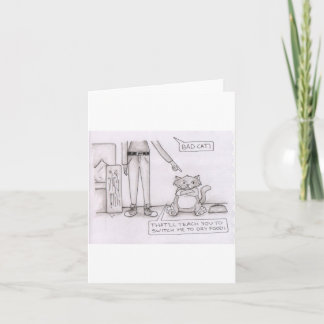 roligt katt-kort kort